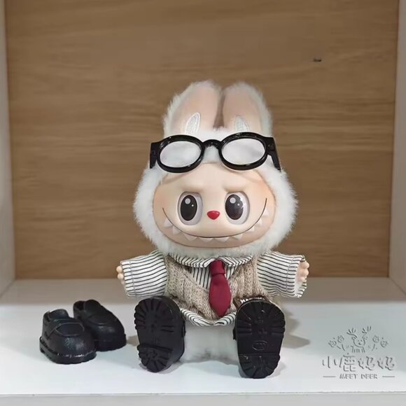 Labubu Other - 1 PIECE shirt vest with tie Fit Labubu doll clothes ( Labubu Not Included)